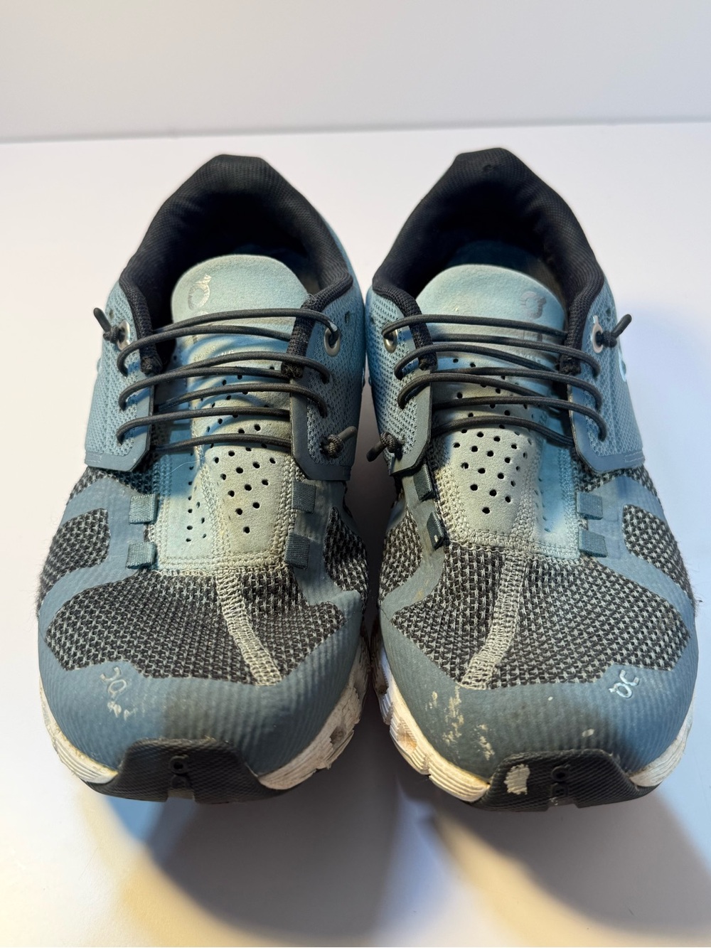 On Cloud Running Tide Magnet Blue Grey Mesh Low Top Sneakers Womens 7